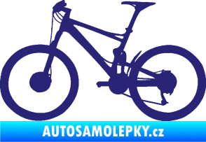 Samolepka Kolo 001 levá - (horské kolo) střední modrá