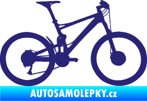 Samolepka Kolo 001 pravá - (horské kolo) střední modrá