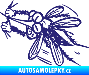 Samolepka Komár 002 levá střední modrá