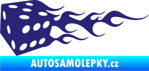 Samolepka Kostky 002 levá střední modrá