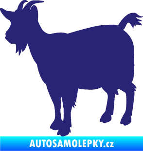 Samolepka Koza 001 levá střední modrá