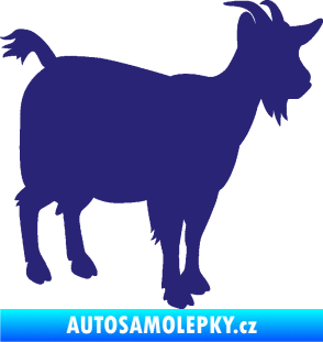 Samolepka Koza 001 pravá střední modrá