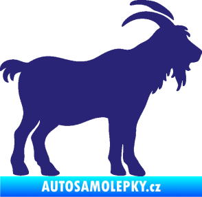 Samolepka Kozel 008 pravá silueta střední modrá