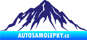 Samolepka Krajina hory 010 levá střední modrá