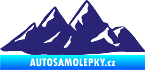 Samolepka Krajina hory 014 pravá střední modrá