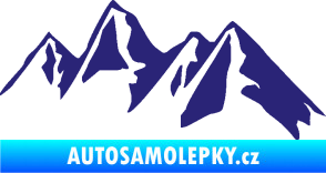 Samolepka Krajina hory 015 pravá střední modrá