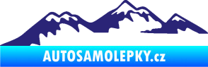 Samolepka Krajina hory 020 levá střední modrá