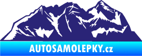 Samolepka Krajina hory 024 levá střední modrá
