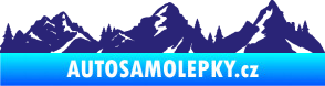 Samolepka Krajina hory 035 levá střední modrá