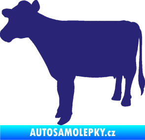 Samolepka Kráva 001 levá střední modrá