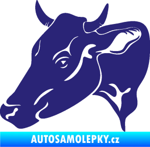 Samolepka Kráva 003 levá střední modrá