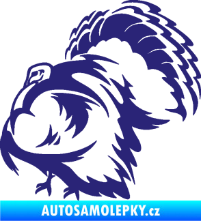 Samolepka Krocan 001 levá střední modrá