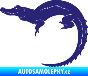 Samolepka Krokodýl 001 levá střední modrá