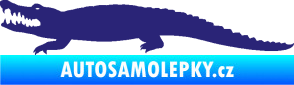 Samolepka Krokodýl 002 levá střední modrá