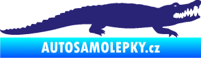 Samolepka Krokodýl 002 pravá střední modrá