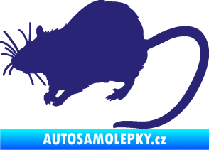 Samolepka Krysa 002 levá střední modrá