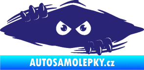 Samolepka Kuk 003 pravá šmírák střední modrá