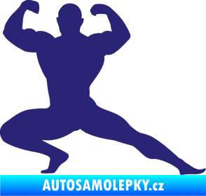 Samolepka Kulturista 015 pravá střední modrá