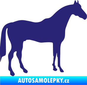 Samolepka Kůň 004 pravá střední modrá