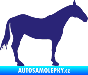 Samolepka Kůň 005 pravá střední modrá