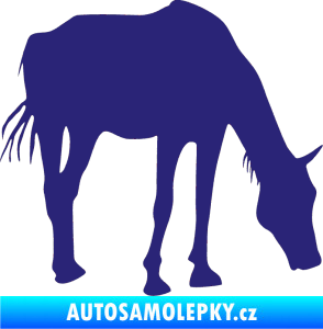 Samolepka Kůň 008 pravá střední modrá