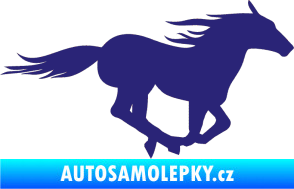 Samolepka Kůň 029 pravá střední modrá