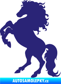Samolepka Kůň 038 levá střední modrá