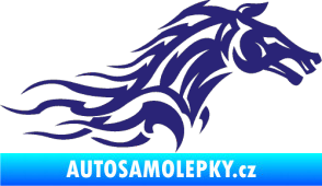 Samolepka Kůň 078 pravá střední modrá