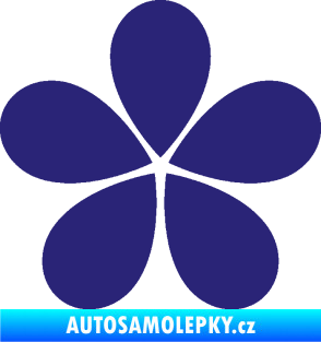 Samolepka Květina dekor 031 střední modrá