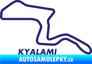 Samolepka Okruh Kyalami střední modrá
