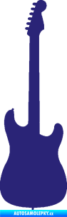 Samolepka Kytara elektrická střední modrá