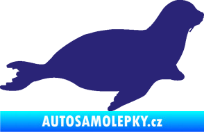 Samolepka Lachtan 001 pravá střední modrá