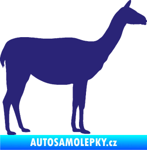 Samolepka Lama 001 pravá střední modrá