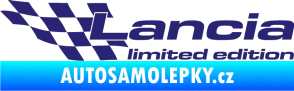 Samolepka Lancia limited edition levá střední modrá