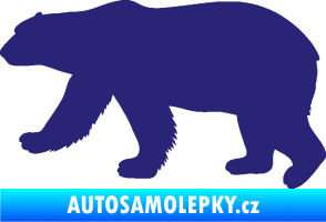 Samolepka Lední medvěd 002 levá střední modrá