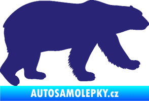 Samolepka Lední medvěd 002 pravá střední modrá