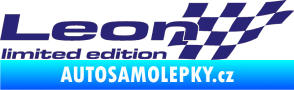 Samolepka Leon limited edition pravá střední modrá