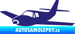 Samolepka Letadlo 001 levá střední modrá