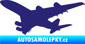 Samolepka Letadlo 002 levá střední modrá