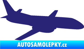 Samolepka Letadlo 004 pravá střední modrá