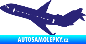 Samolepka Letadlo 013 levá střední modrá