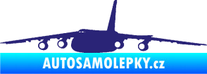 Samolepka Letadlo 015 levá střední modrá
