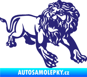 Samolepka Lev 006 pravá střední modrá