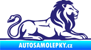 Samolepka Lev 010 pravá střední modrá