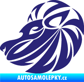 Samolepka Lev zvěrokruh 003 levá střední modrá