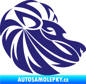Samolepka Lev zvěrokruh 003 pravá střední modrá