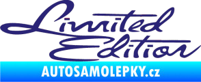 Samolepka Limited edition old střední modrá