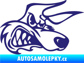 Samolepka Liška pravá střední modrá