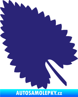 Samolepka List 001 levá střední modrá