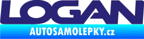 Samolepka Logan střední modrá
